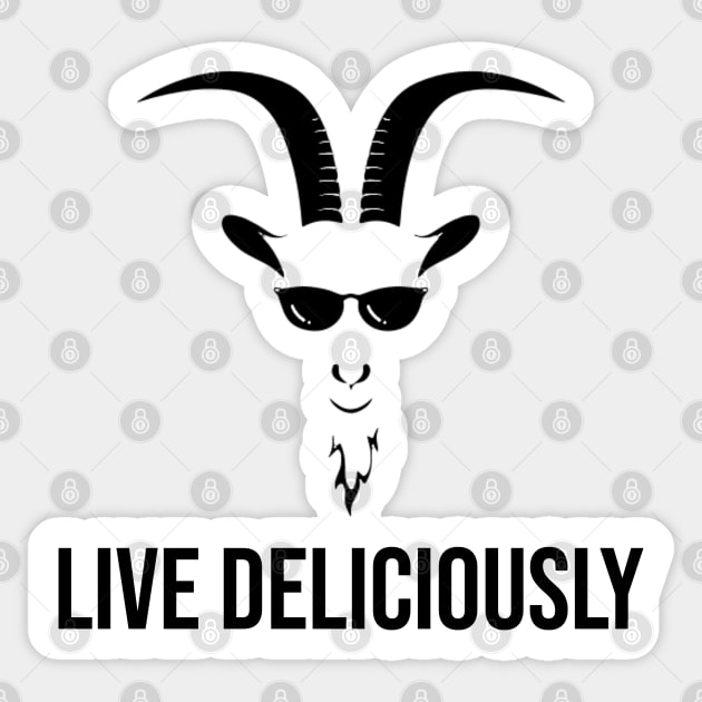 LIVE DELICIOUSLY - The VVitch Sticker by INLE Designs